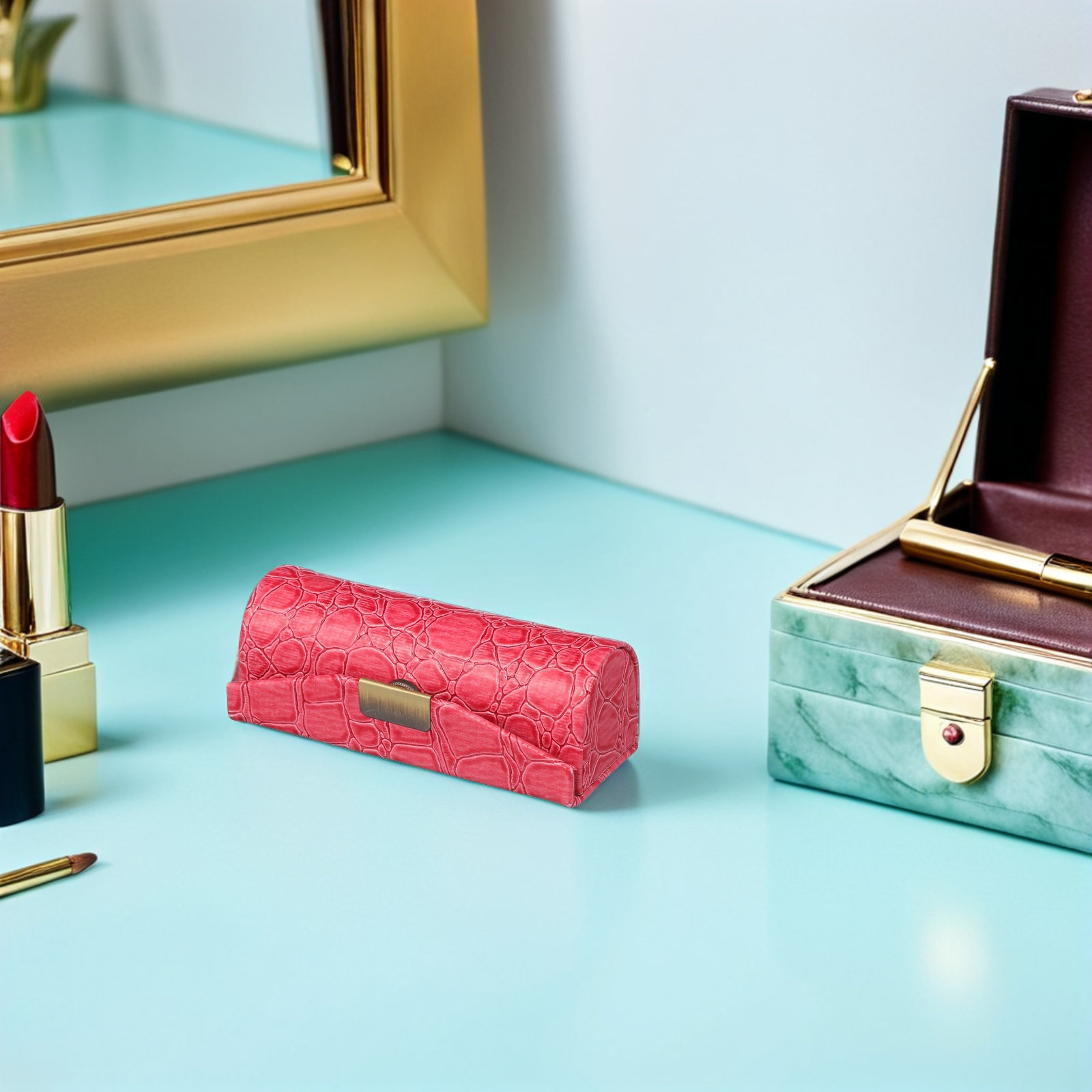 Lip Balm - PU Lipstick Case Small Lipstick Holder