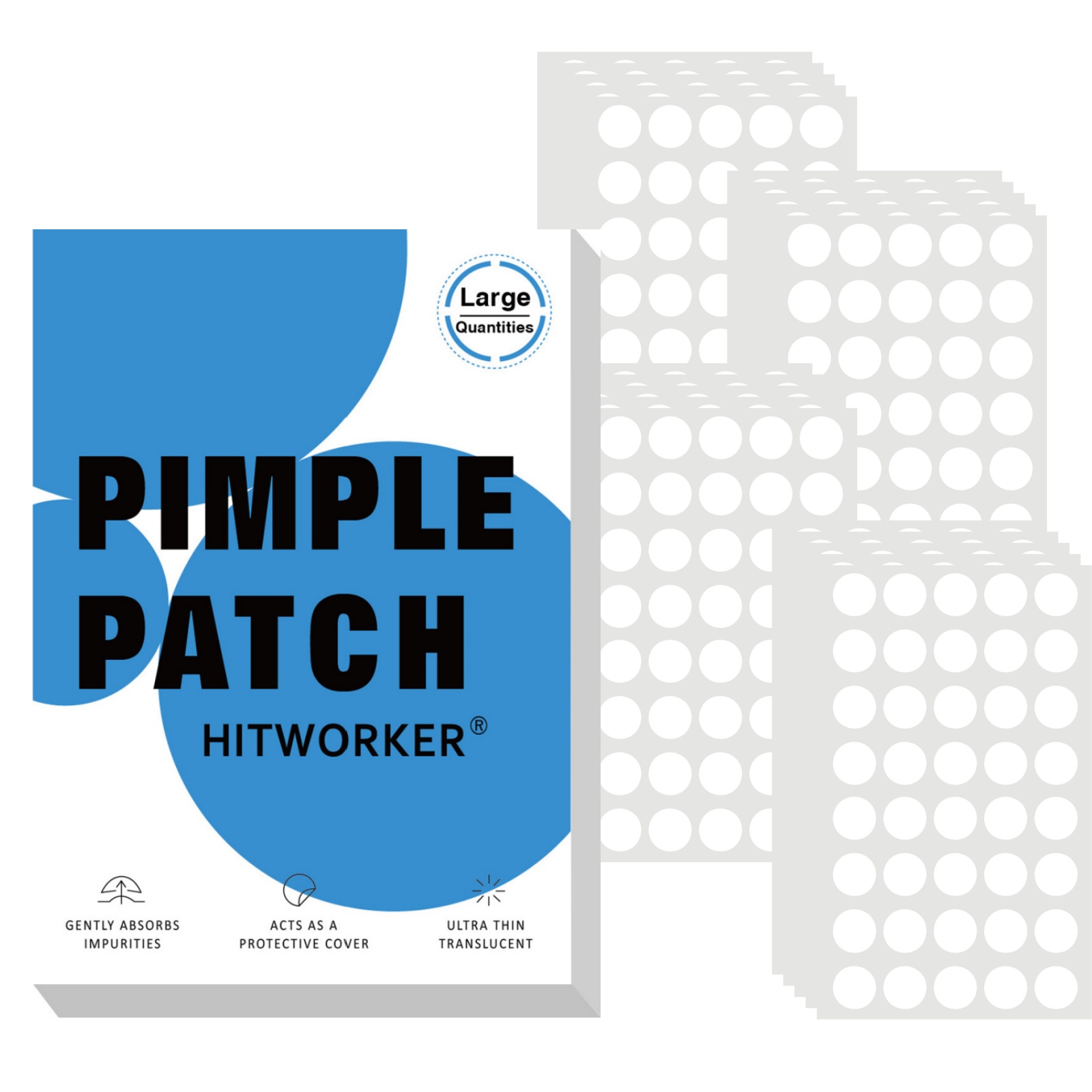 Face Oil - 800Pcs Hydrocolloid Acne Pimple Patches, Invisible