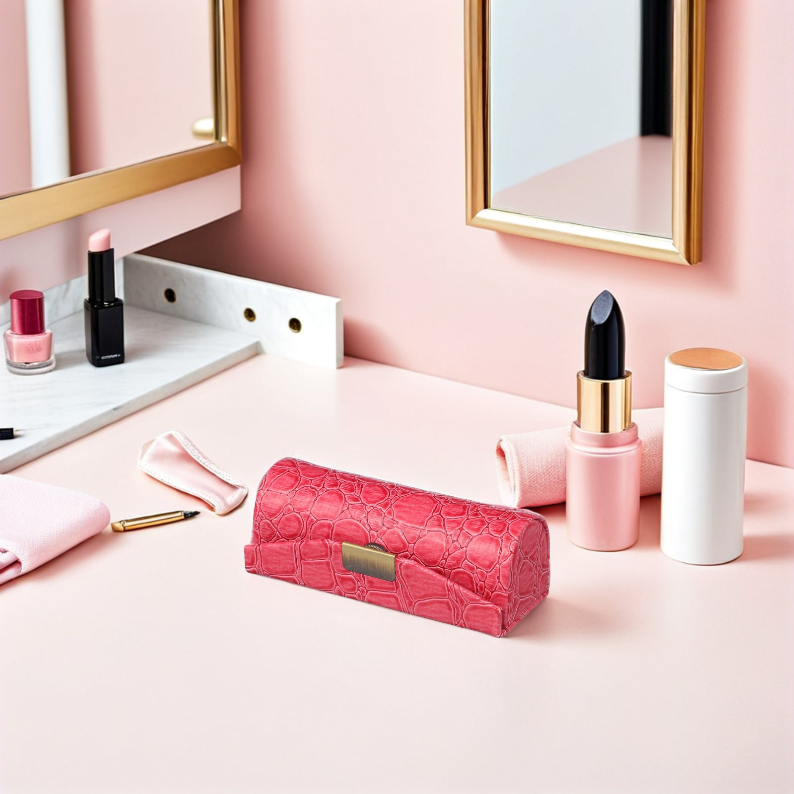PU Lipstick Case Compact Decor - Lip Balm ulasan dan harga