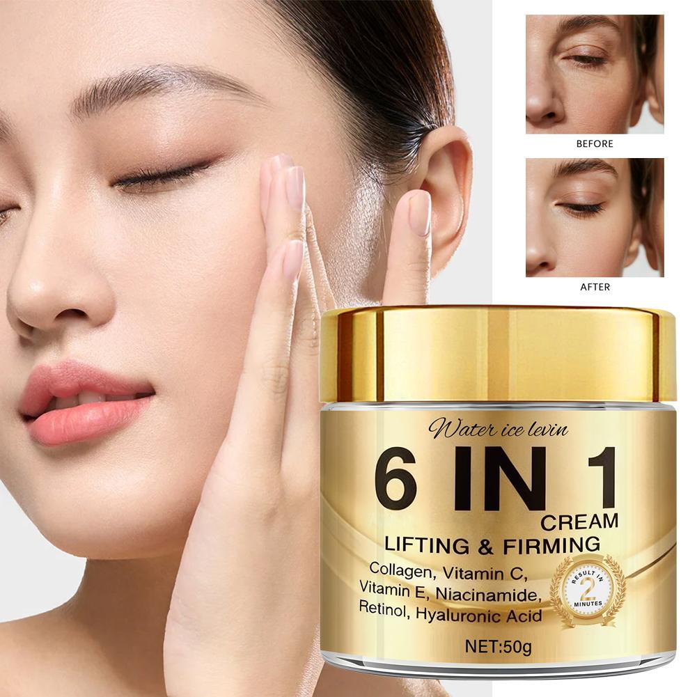 6 IN 1 Collagen Face Cream Lif - Vitamin C Serum ulasan dan harga