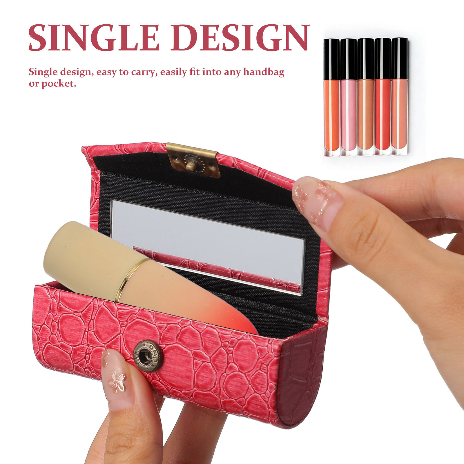 PU Lipstick Case Small Lipstic - Lip Balm ulasan dan harga