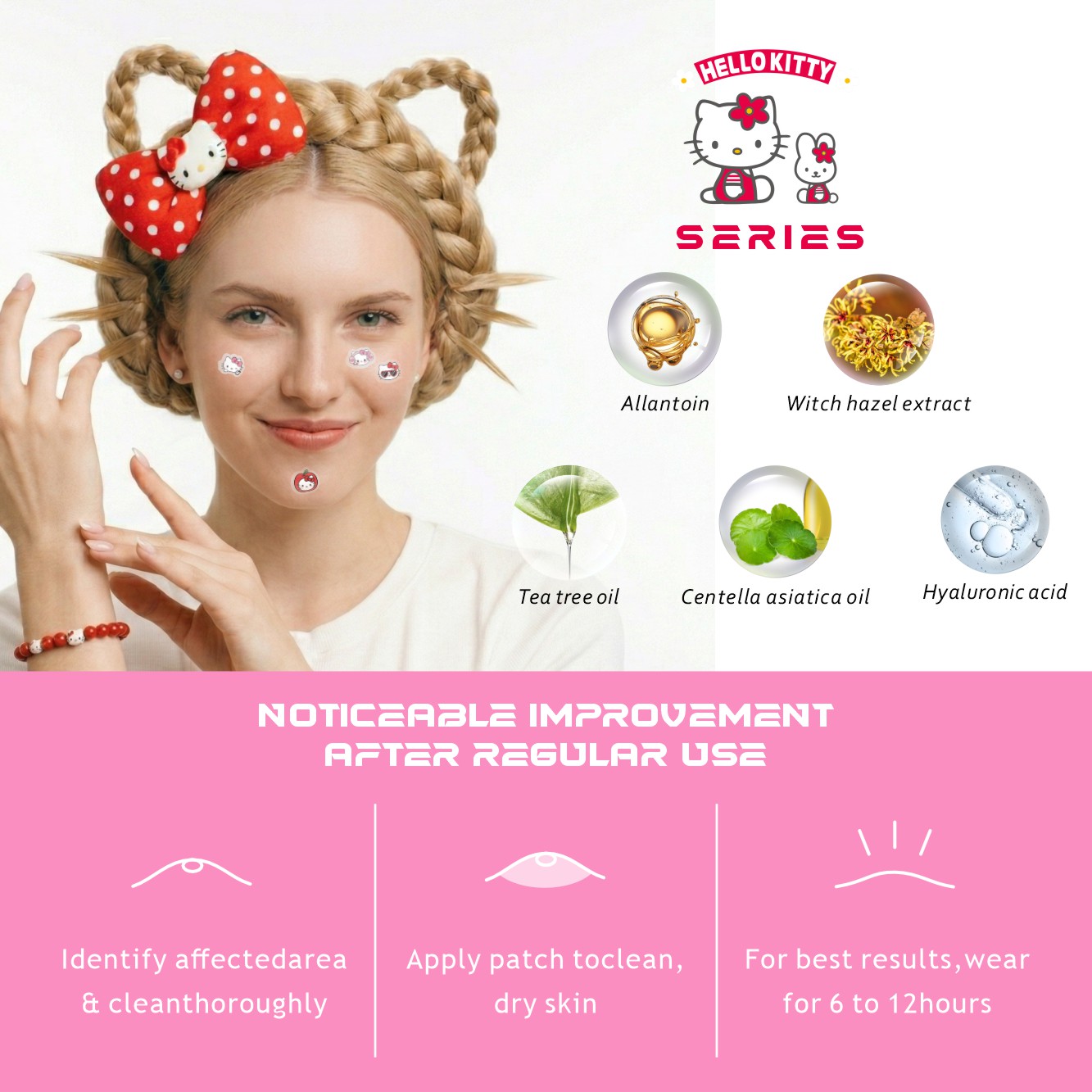24/48/72/120pcs Hello Kitty Pa - Face Oil ulasan dan harga