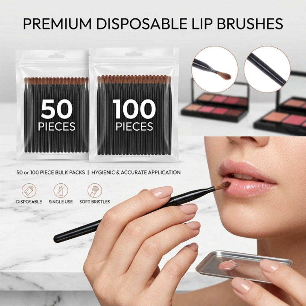 50/100pcs Disposable Lip Brush - Lip Balm ulasan dan harga