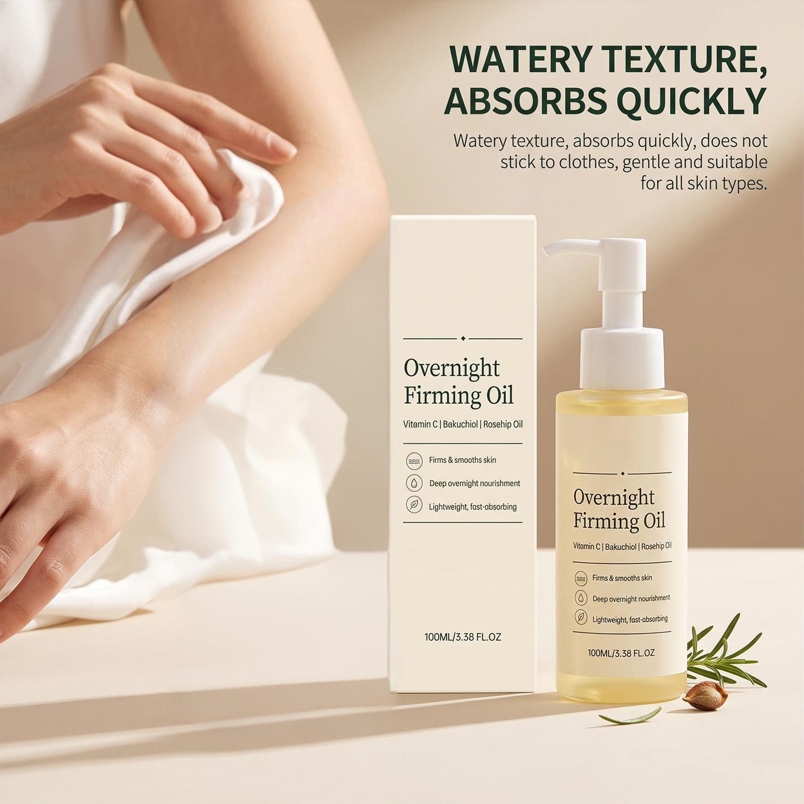Facial Firming Oil 100ml Vitam - Face Oil Rosehip ulasan dan harga