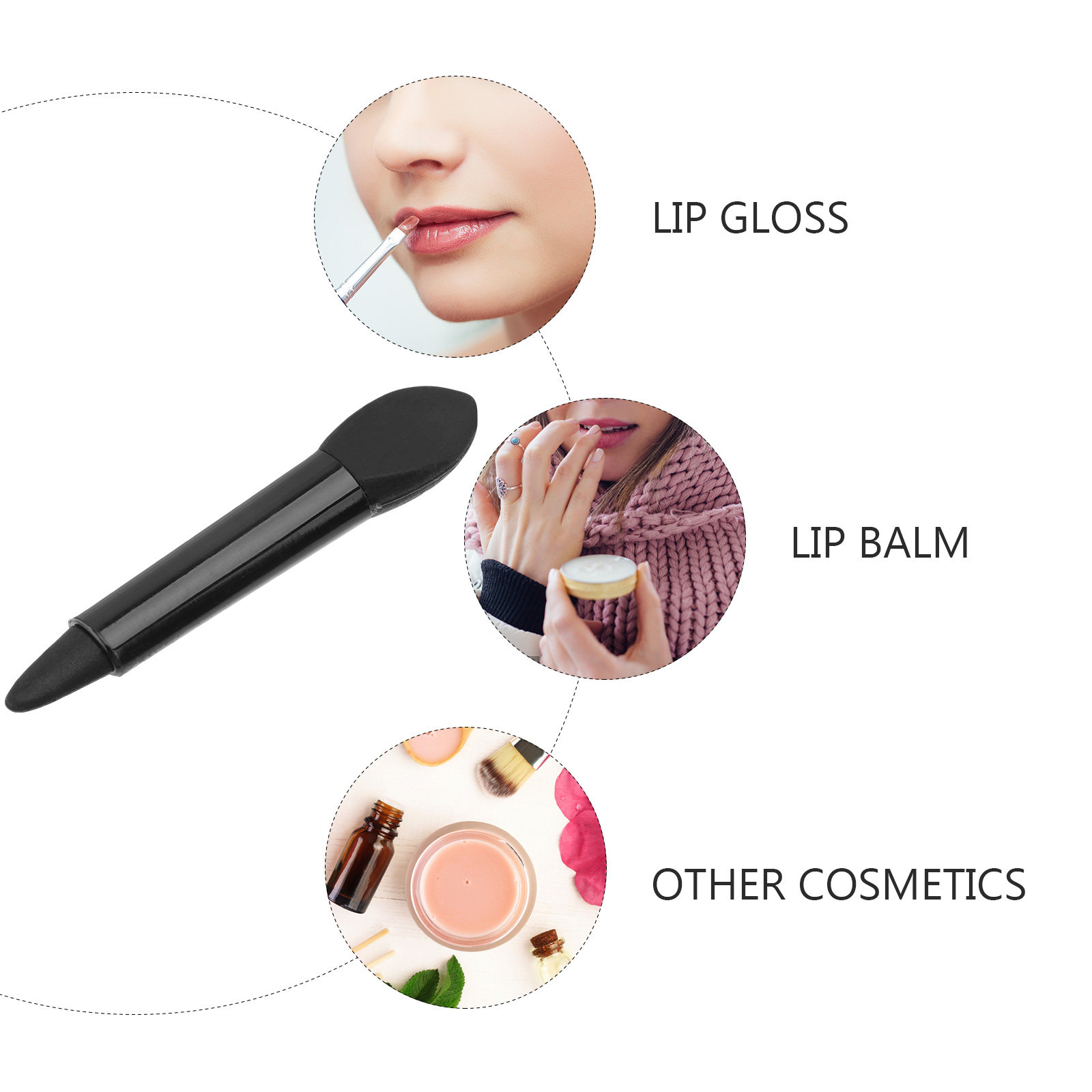 1Set Double-Ended Silicone Lip - Lip Balm ulasan dan harga