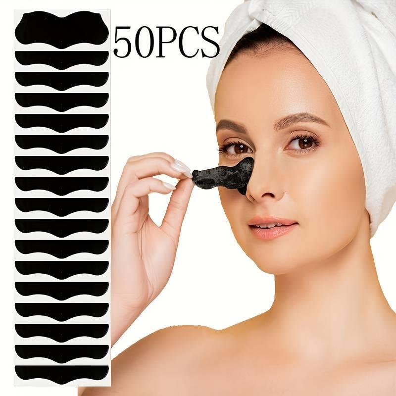 【F】50Pcs Nose Blackhead Remove - Face Mask Skincare ulasan dan harga